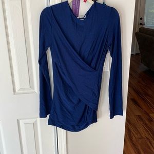 Alexander Wang Blue&Black Long Sleeve mini dress Sz L
